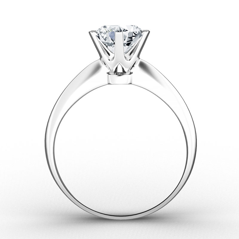 ORRO Classic 6 Prongs Solitaire Ring (0.50ct)