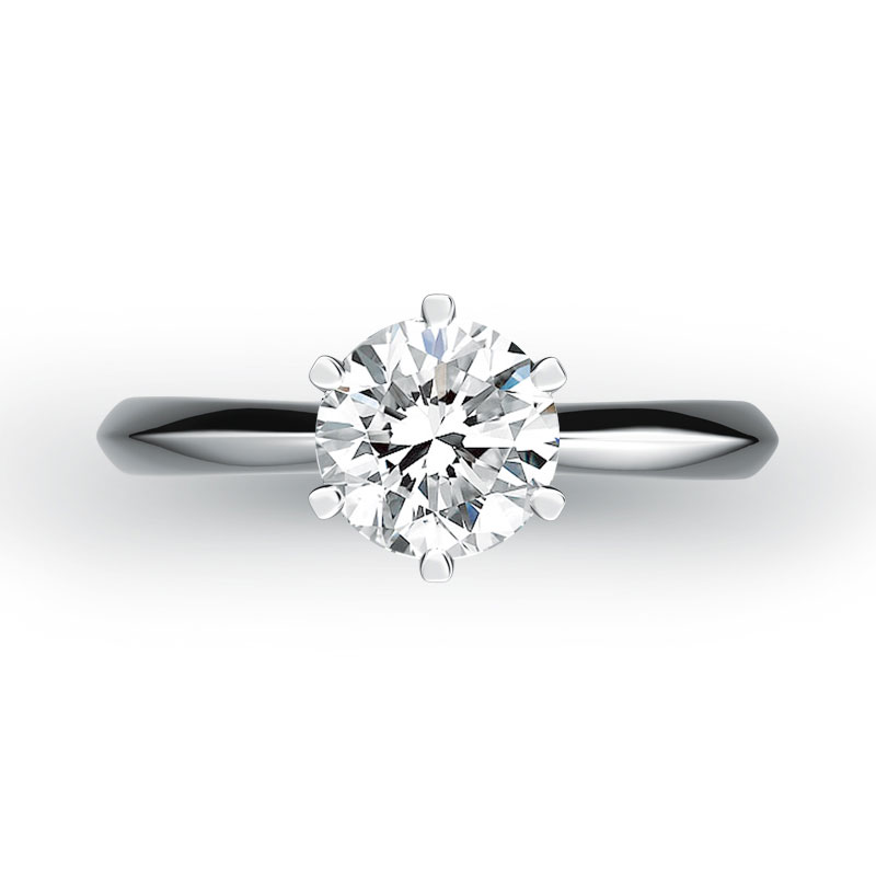 ORRO Classic 6 Prongs Solitaire Ring (0.50ct)