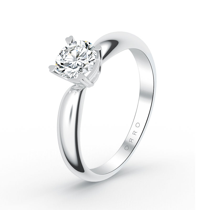 ORRO Heart-Tip Solitaire Ring
