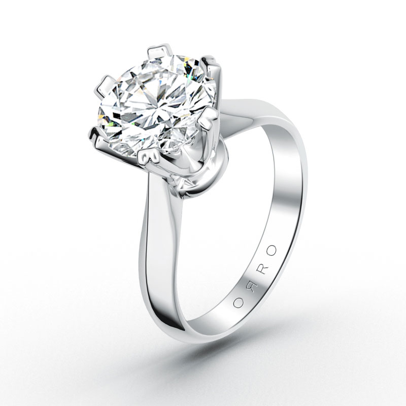 ORRO Classic Roman Solitaire Ring (0.75ct)