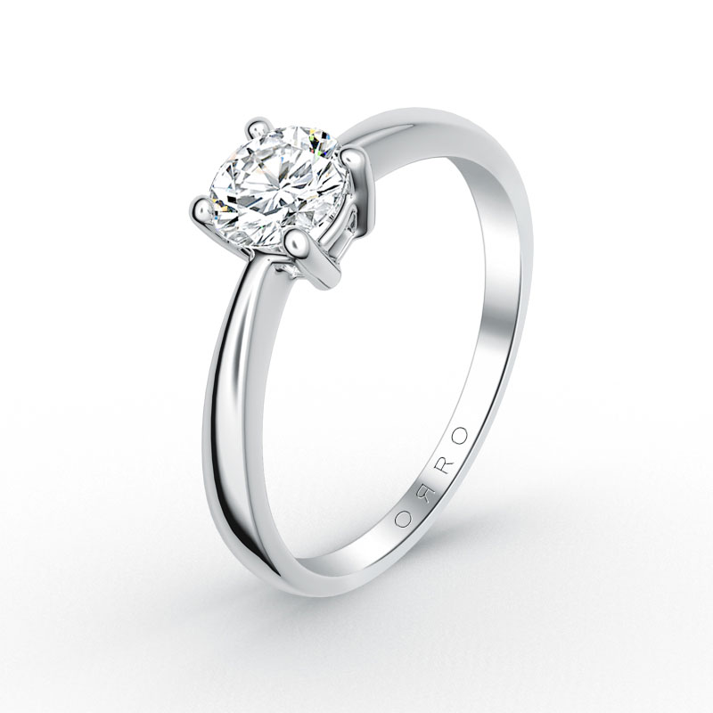 ORRO Knife Edge Solitaire Ring (0.50ct)