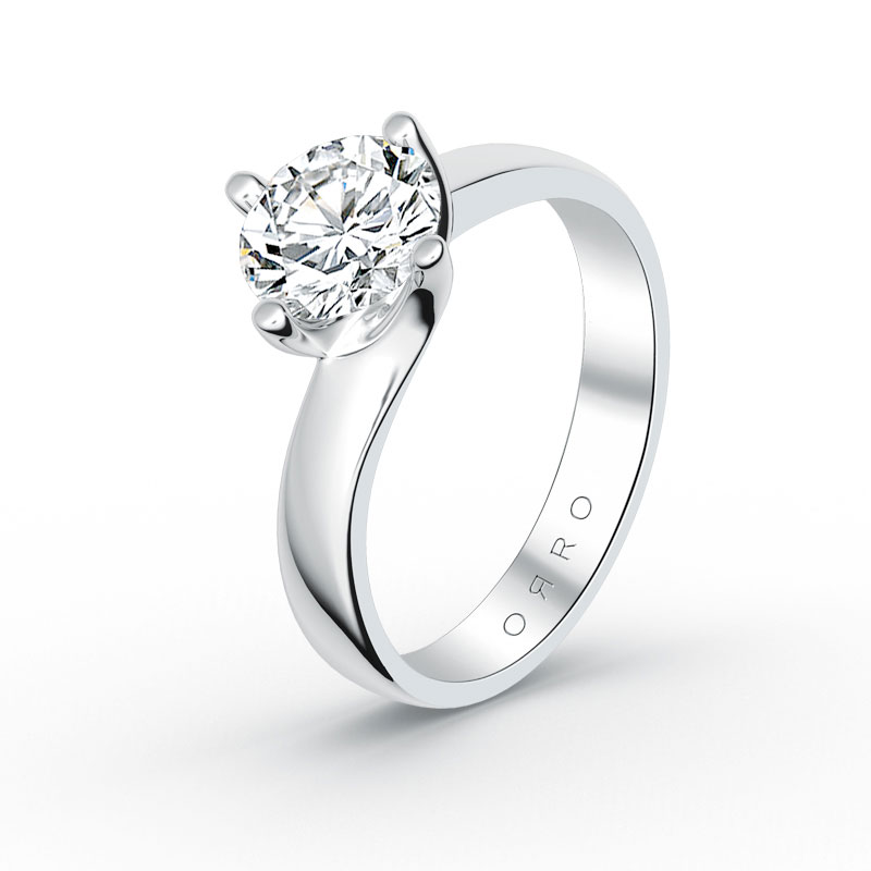 ORRO Swirled Prong Ring
