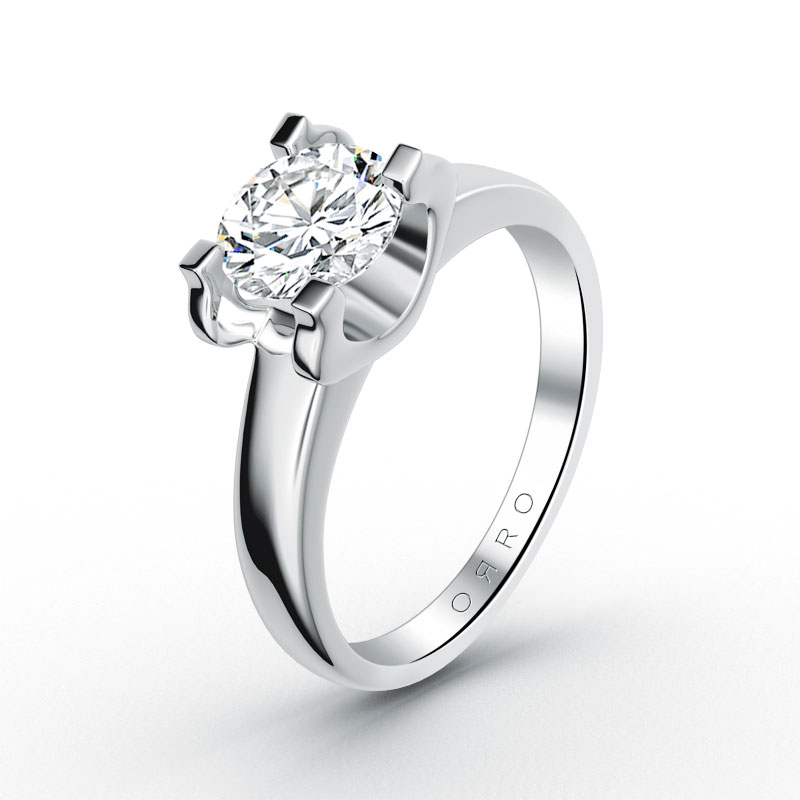 ORRO Modern Pronged Solitaire Ring (0.50ct)