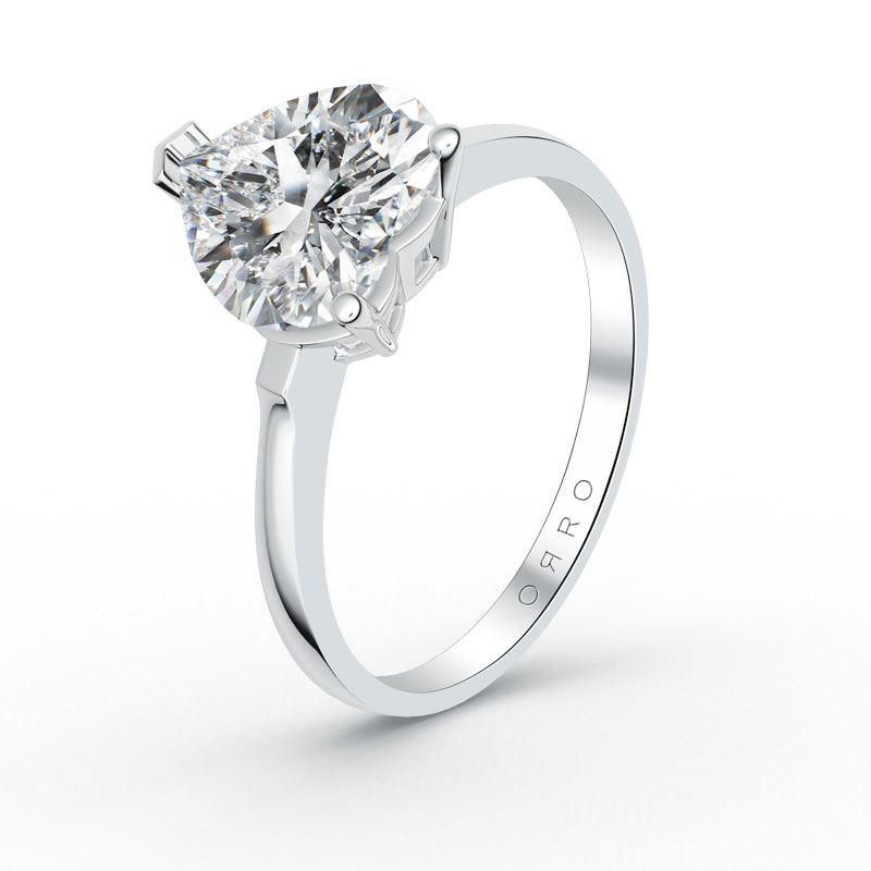ORRO Ariella Hearts Solitaire Ring (3.00ct)