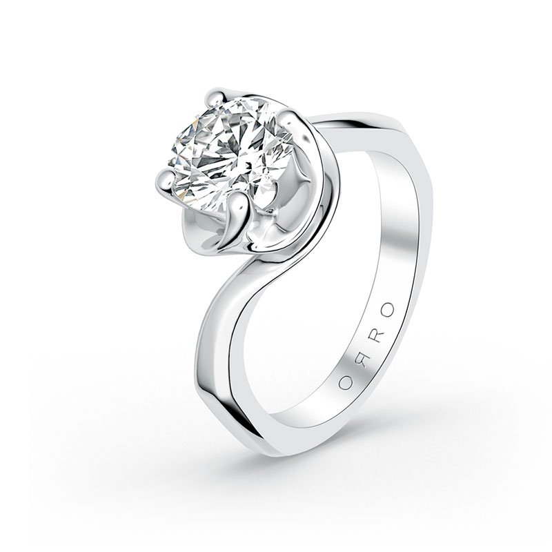 ORRO Aurora Ring in Solid Platinum