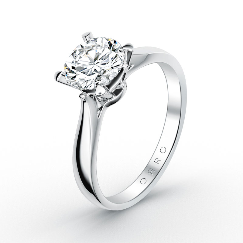 ORRO Classic 4 Prongs Solitaire (2.00ct) in 18K Yellow Gold