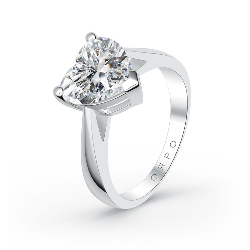 ORRO Classic Love Edition Ring (2.0ct) in Solid Platinum