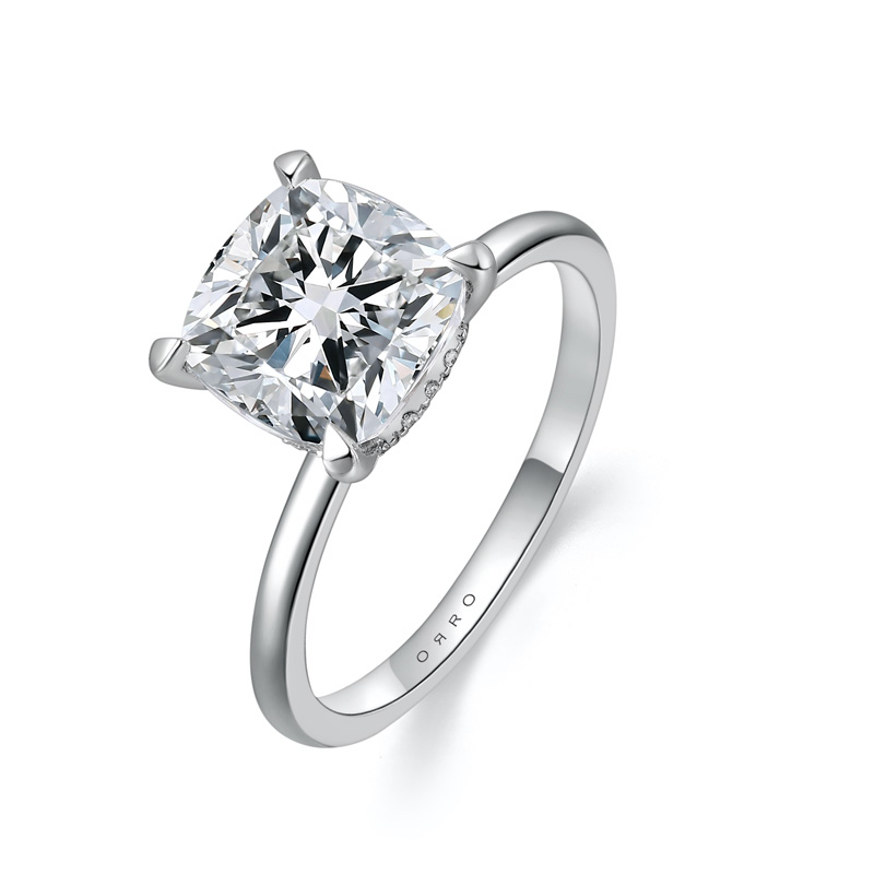 ORRO Destinée 4 Pronged Cushion Cut Ring (1.45ct)