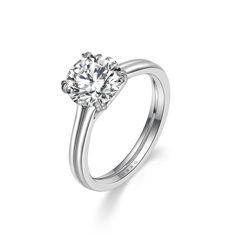 ORRO Lorrina II Round Brilliant Ring (1.0ct)