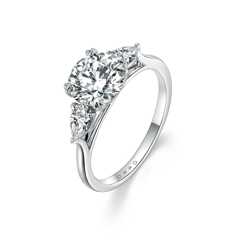 ORRO Lorrina I Round Brilliant Trilogy Ring (1.00ct)
