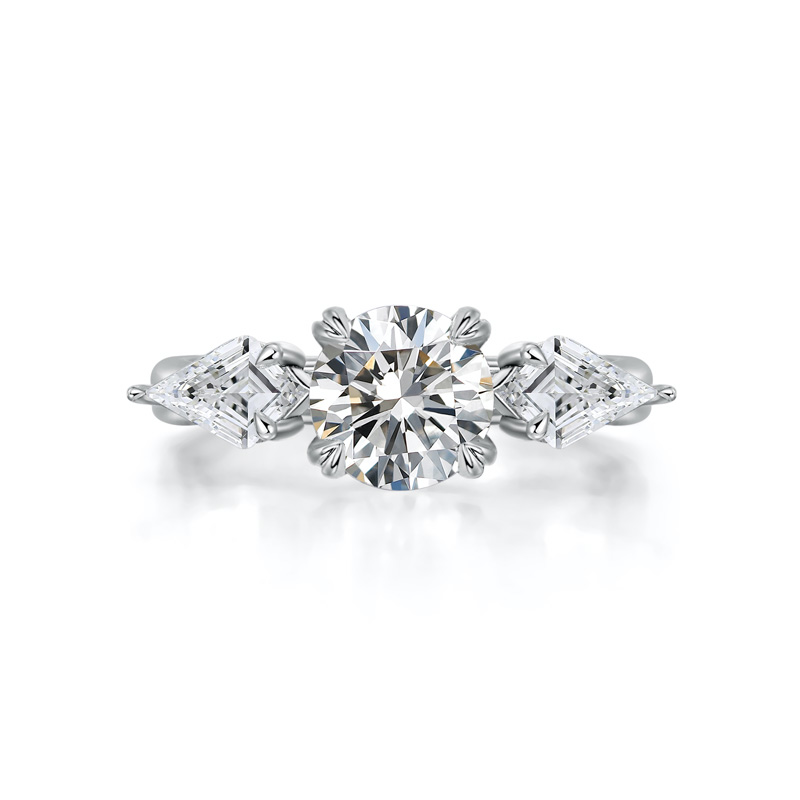 ORRO Helena II Round Brilliant Trilogy Ring