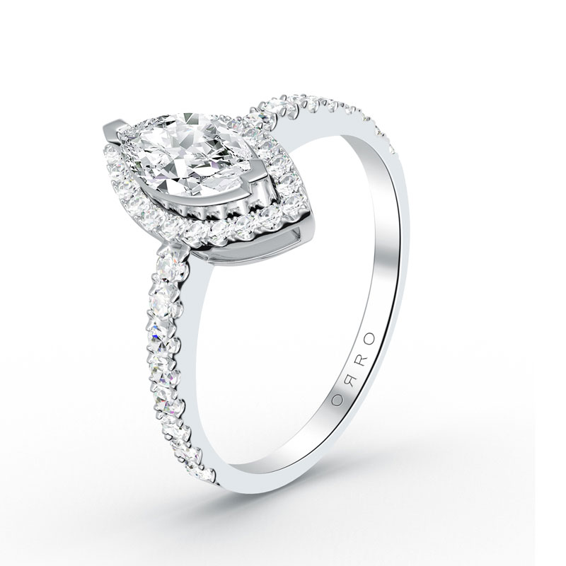 ORRO Marquise Sophistication Ring in 18K Yellow Gold