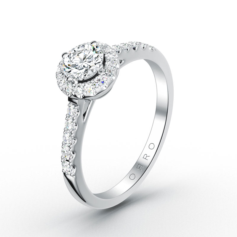 ORRO Microset Half Band Paved Brilliant Cut Ring (0.25ct) in 18K Rose Gold