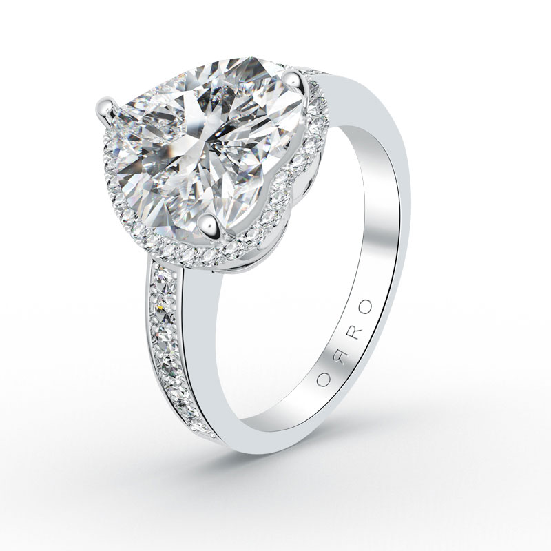ORRO Center Of My Heart Ring (4.0ct center stone)