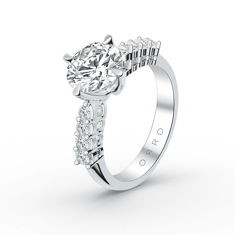 ORRO Royal 4 Prong Centred Ring in 18K Yellow Gold