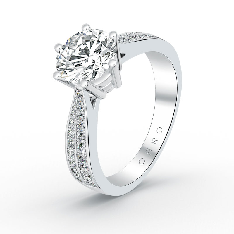 ORRO Double Banded Round Cut Ring