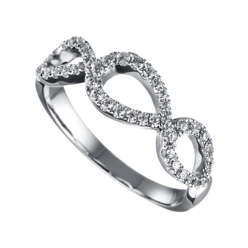 ORRO Chic Encircled Band in 18K Rose Gold