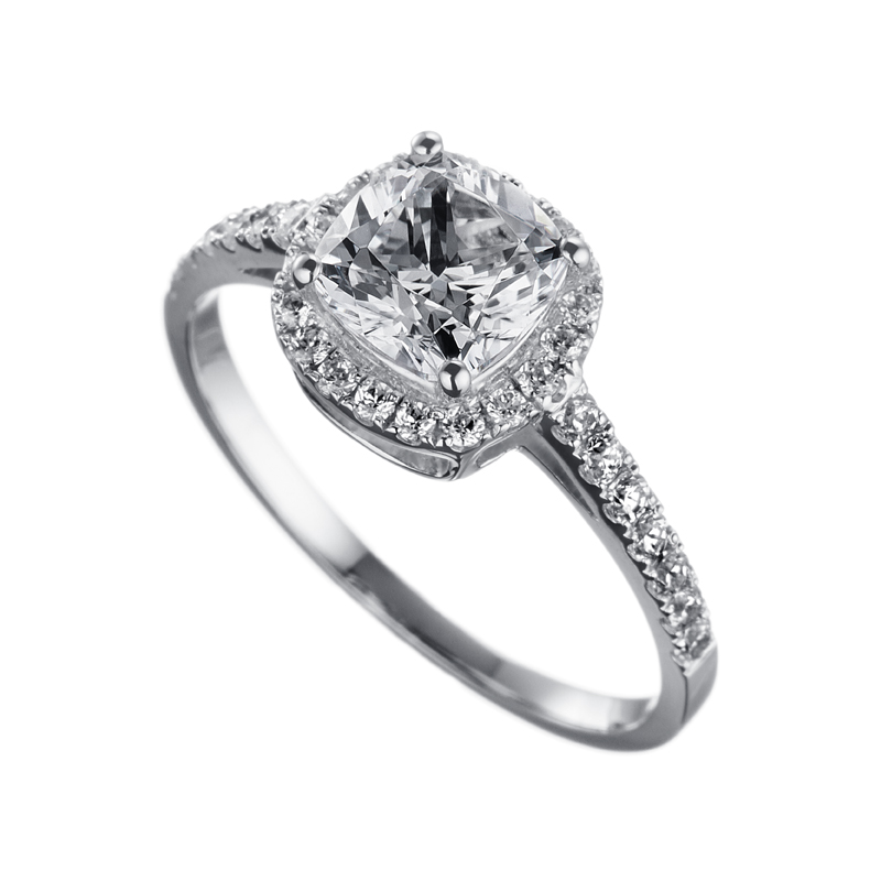 ORRO Amazing Cushion Cut Ring (1.0ct)