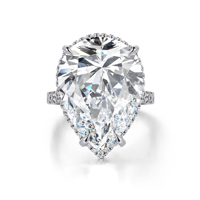 ORRO Everlyn Tear-Drop Ring (5.40ct)