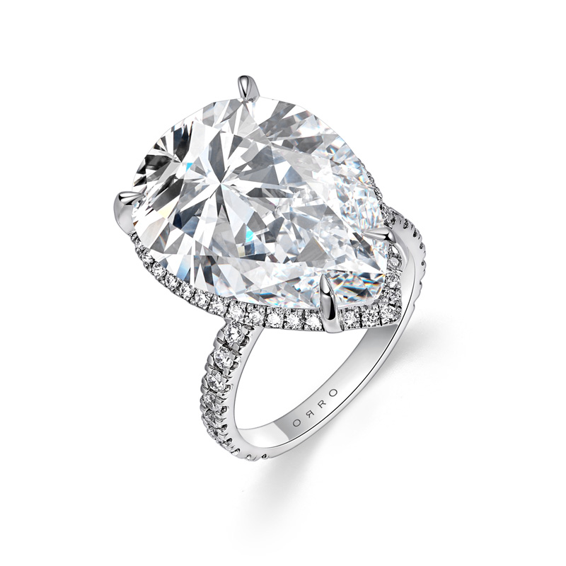 ORRO Everlyn Tear-Drop Ring (15.50ct)