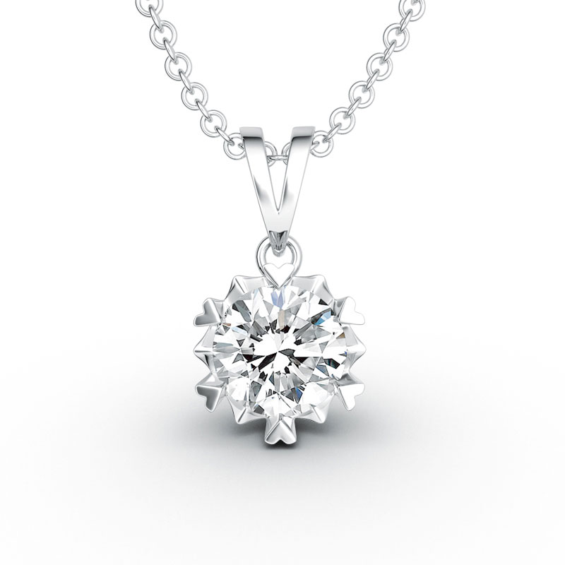 ORRO Modern 6 Pronged Brilliant Cut Pendant
