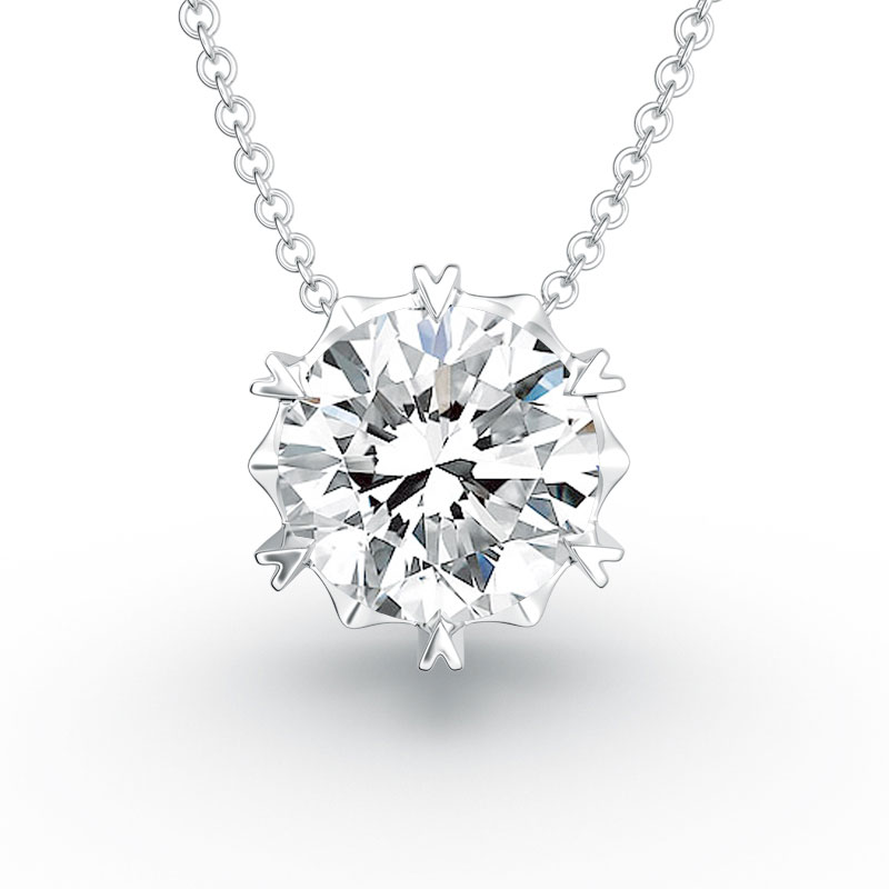 ORRO 6 Prongs Brilliant Cut Pendant