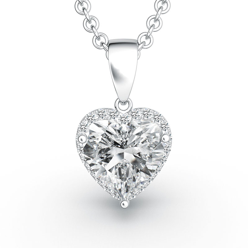 ORRO Raised Heart Pendant (3.0ct)
