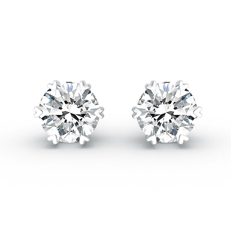 ORRO Daphnie Earrings (0.50ct each side) in 18K White Gold