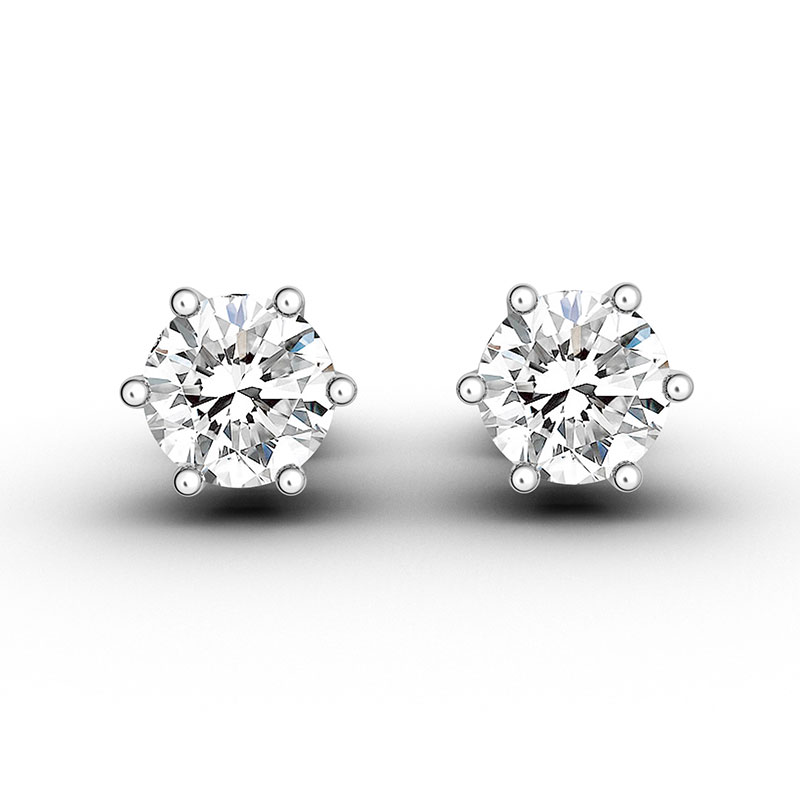 ORRO Brilliant Solitaire Earrings (0.5ct on each side)