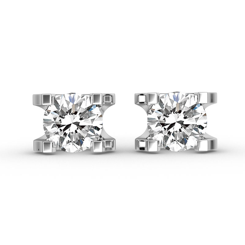ORRO Timeless Earrings (0.75ct stone on each side)