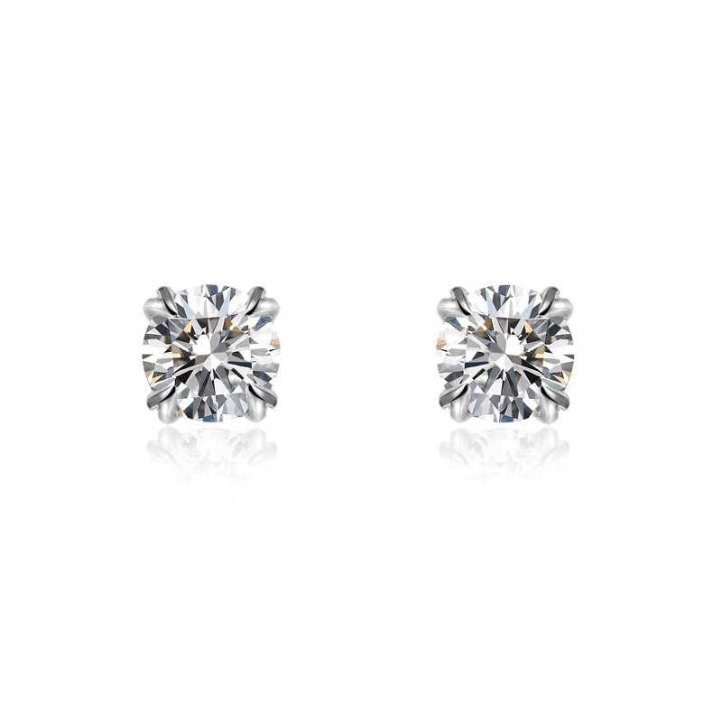 ORRO Lorrina Solitaire Earrings (0.25ct on each side) in 18K Rose Gold