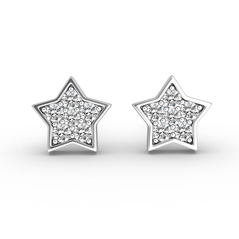 ORRO Starry-Eyed Earrings in 18K Rose Gold