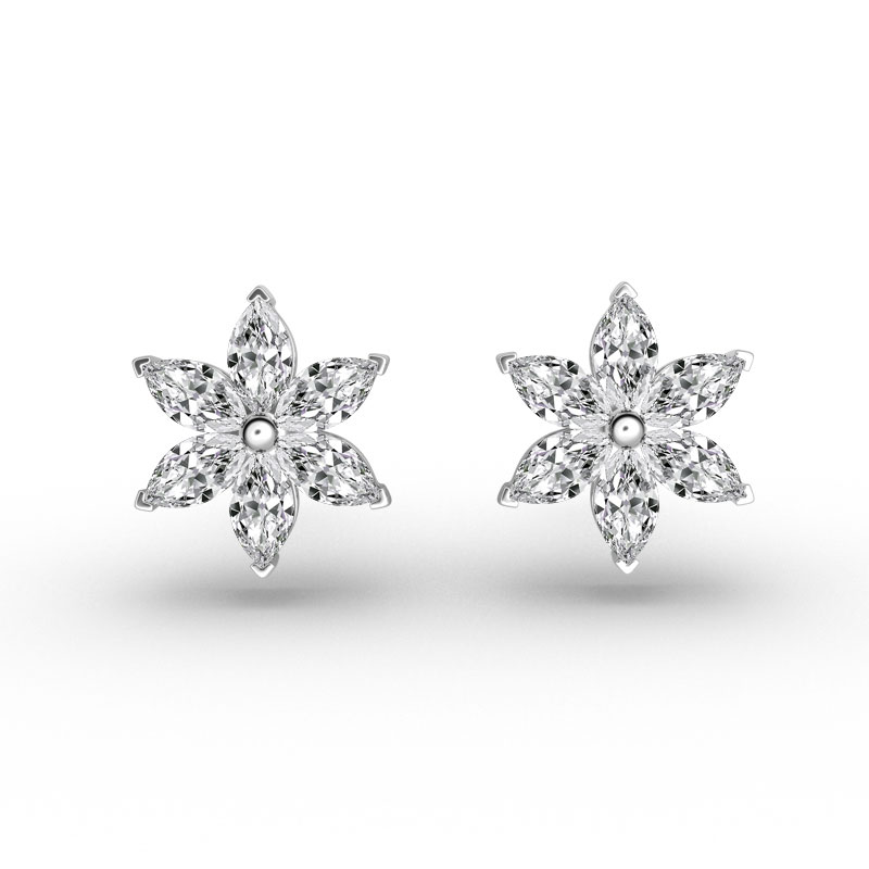 ORRO 6 Petals-Marquise Earrings