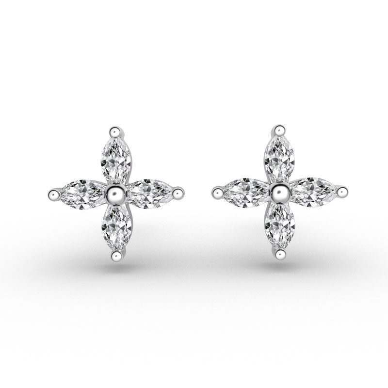 ORRO 4 Petals-Marquise Earrings