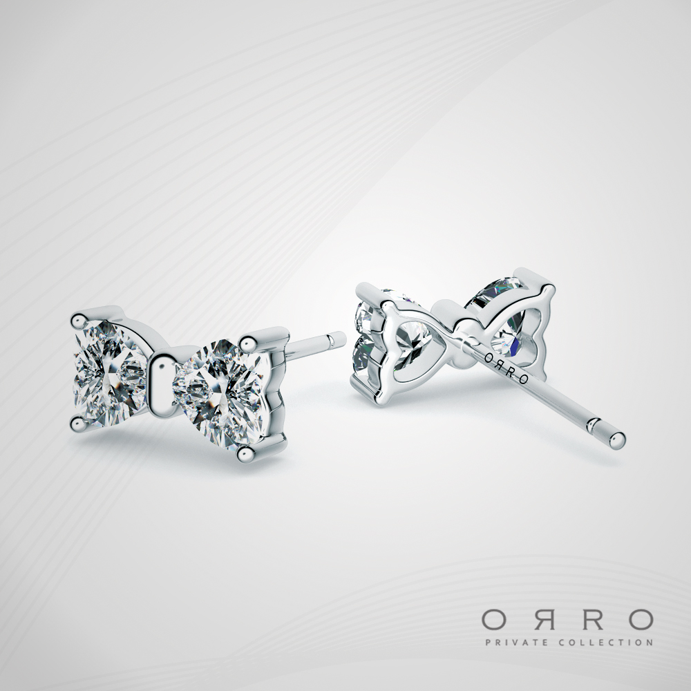 ORRO Heart to Heart Earrings in 18K Rose Gold