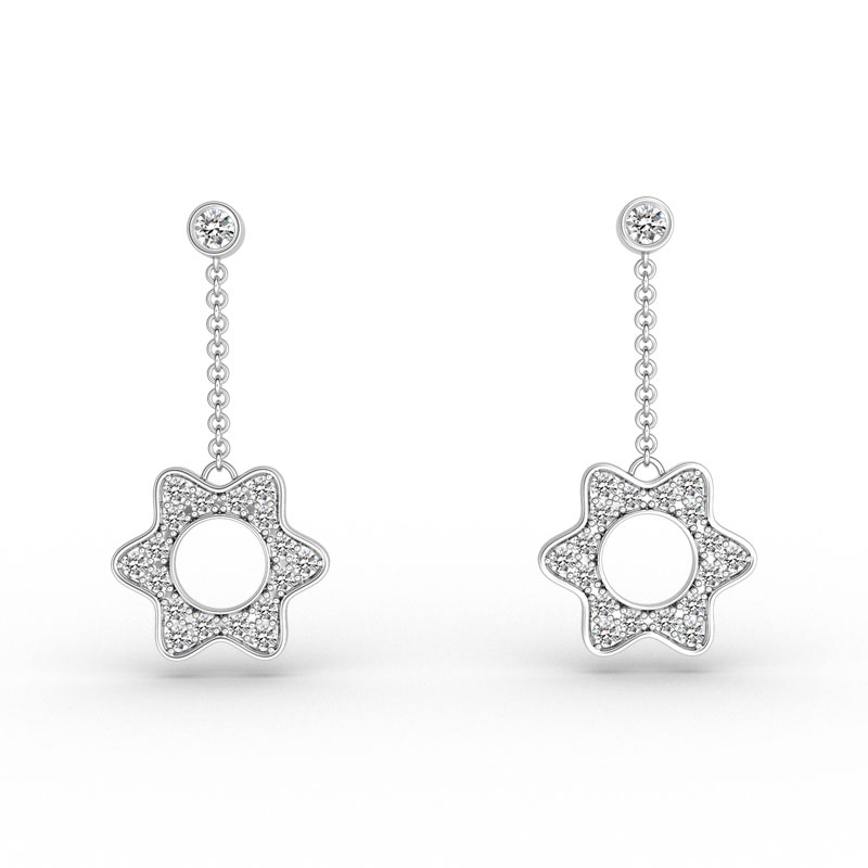 ORRO Flowery Drop Earrings