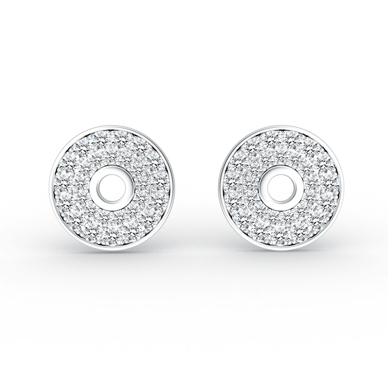 ORRO Donut Earrings in 18K White Gold