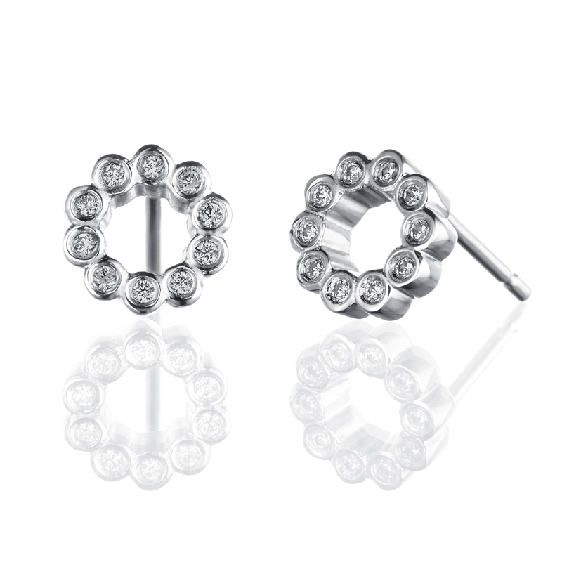 ORRO Janae Earrings in 18K White Gold