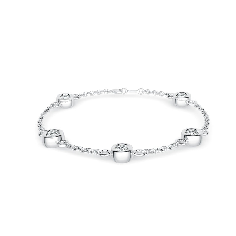 ORRO Beloved Charmed Bracelet (0.70ct) in 18K Yellow Gold