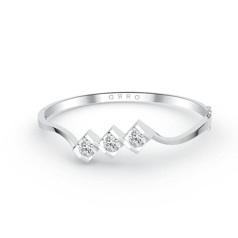 ORRO Cuboid Trio Band in 18K Yellow Gold