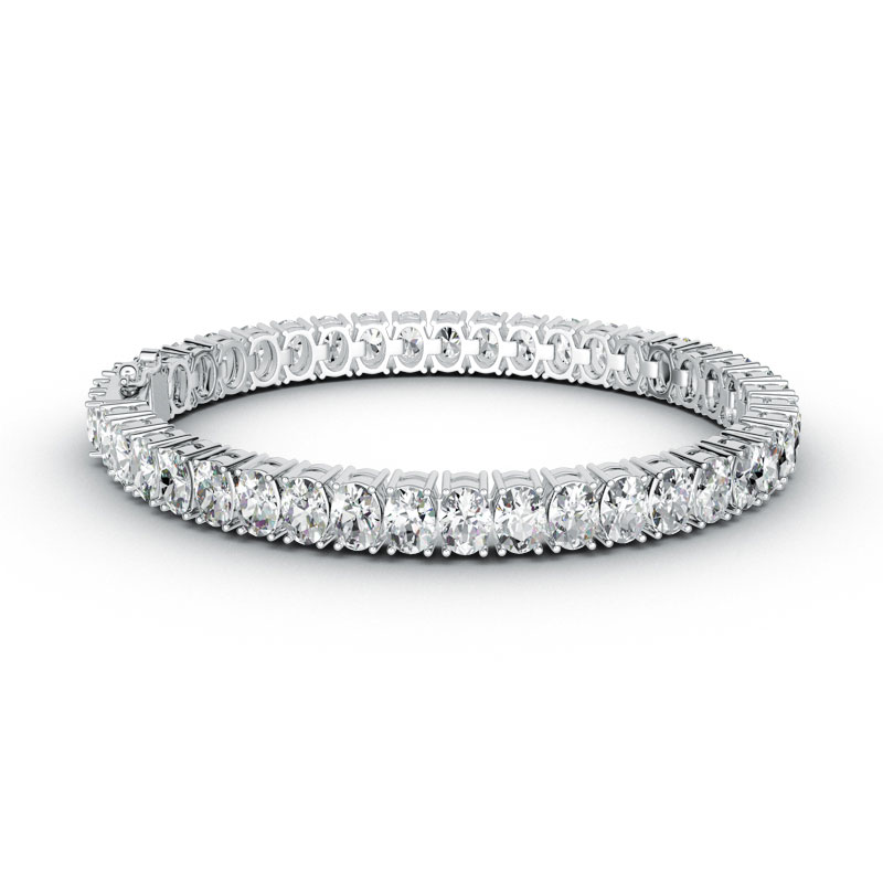 ORRO Opulent Oval Encrusted Bracelet in 18K Yellow Gold